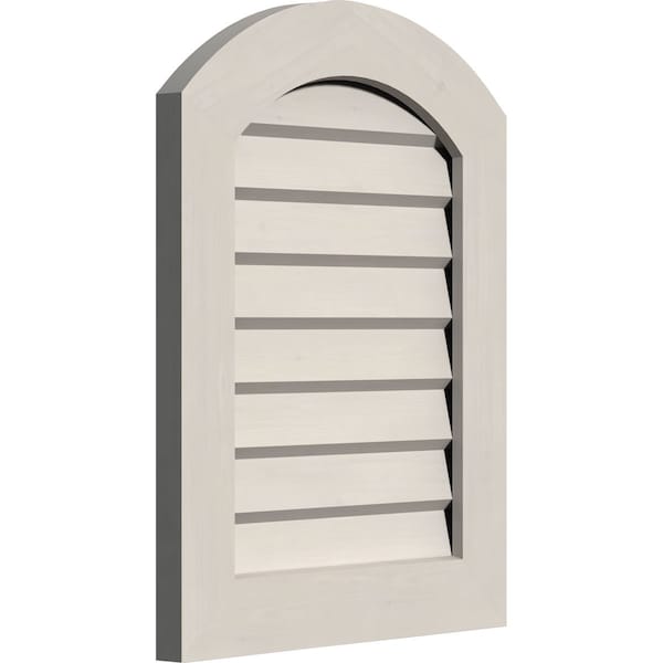 Arch Top Gable Vent Non-Functional Western Red Cedar Gable Vent W/Decorative Face Frame, 22W X 30H